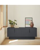 Credenza Totem 4 ante e 3 cassetti grigio antracite - 200x52x77,5cm