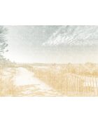 Mehrfarbige La Pointe Panorama-Tapete - 384 x 280 cm