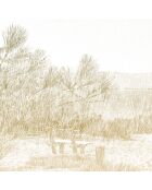 Mehrfarbige La Pointe Panorama-Tapete - 384 x 280 cm