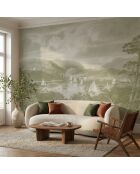Panorama-Tapete Hudson River Salbei, 384 x 270 cm