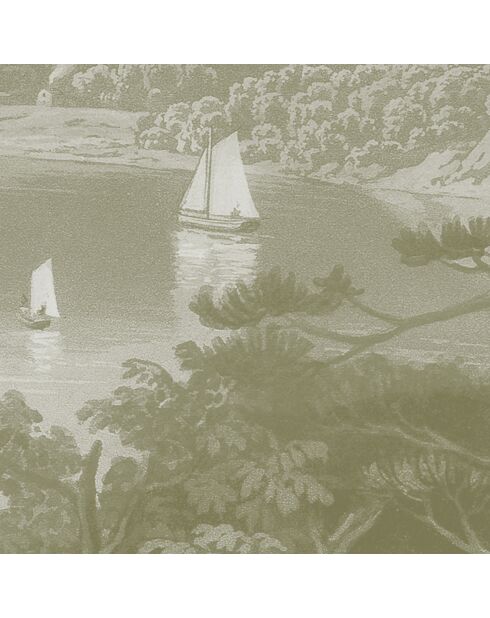 Panorama-Tapete Hudson River Salbei, 384 x 270 cm