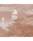 Hudson River Haselnuss-Panorama-Tapete - 384 x 270 cm
