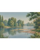 Mehrfarbige Panorama-Tapete Wild River - 384 x 250 cm