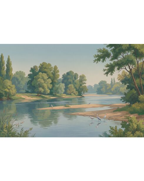 Mehrfarbige Panorama-Tapete Wild River - 384 x 250 cm