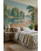 Mehrfarbige Panorama-Tapete Wild River - 384 x 250 cm
