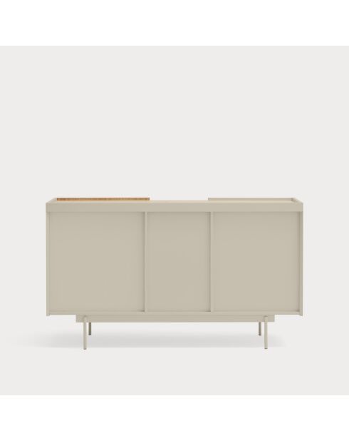 Otto Kommode mit 2 Türen und 3 Schubladen in Sand und Eiche — 130x45x78cm