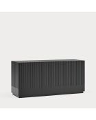 Buffet Doric 3 portes et 3 tiroirs noir/anthracite - 150x46x70cm