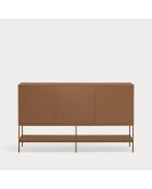 Buffet Platt 2 portes, 1 tiroir et 3 niches argile - 166x45x98cm