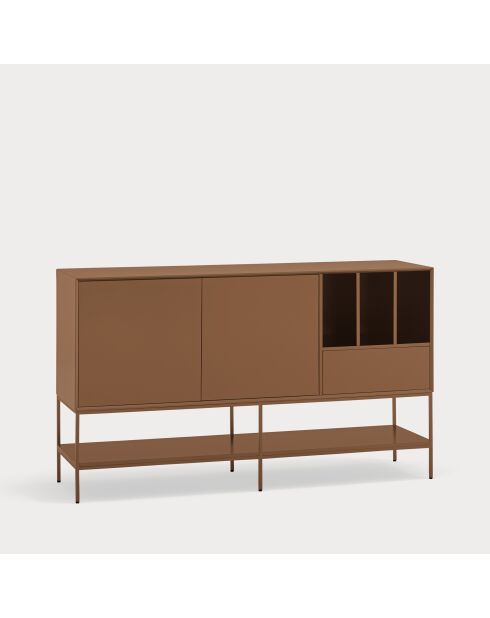 Platt Sideboard mit 2 Türen, 1 Schublade und 3 Lehmnischen — 166 x 45 x 98 cm