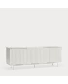 Credenza Sierra 4 ante e 3 cassetti interni bianca - 211x47x80cm