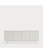 Credenza Sierra 4 ante e 3 cassetti interni bianca - 211x47x80cm