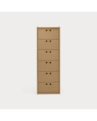 Commode haute Wally MDF naturelle - 40x40x118cm