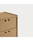 Commode haute Wally MDF naturelle - 40x40x118cm