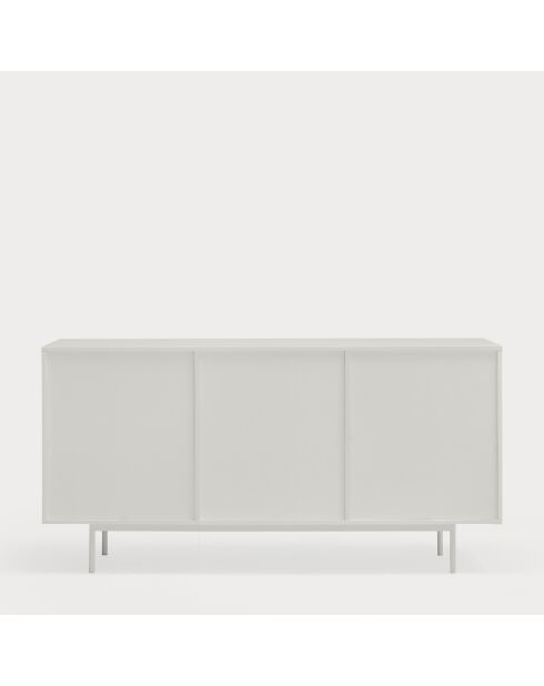Buffet Sierra 3 portes et 3 tiroirs intérieurs blanc - 159,2x47x79,6cm
