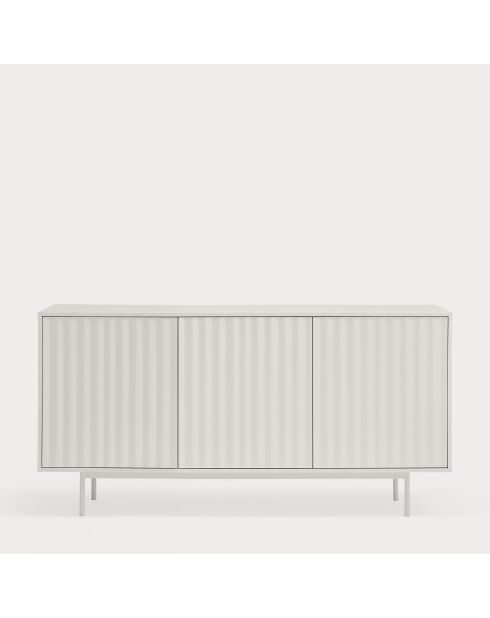 Buffet Sierra 3 portes et 3 tiroirs intérieurs blanc - 159,2x47x79,6cm