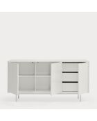 Credenza Sierra 3 ante e 3 cassetti interni bianca - 159.2x47x79.6cm