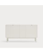 Buffet Corvo 1 porte et 3 tiroirs crème - 136,8x40x76cm