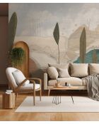 Papel pintado panorámico Accona multicolor - 336x280 cm
