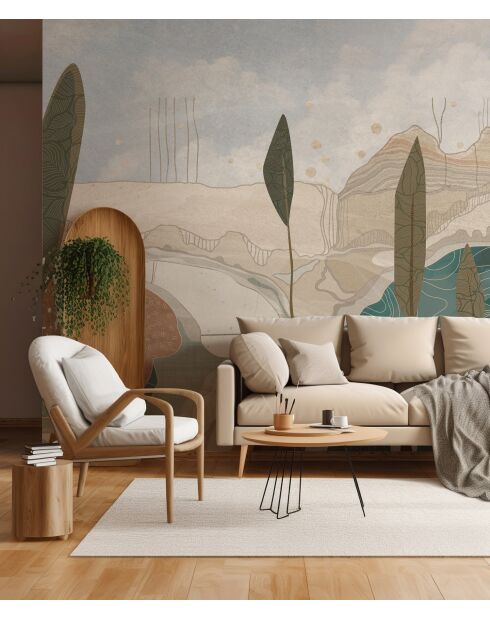 Papel pintado panorámico Accona multicolor - 336x280 cm