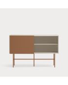 Nube dressoir met 3 laden en 1 schuifdeur zand en klei - 140x45x91cm