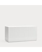Credenza dorica 3 ante e 3 cassetti bianco/crema - 150x46x70cm