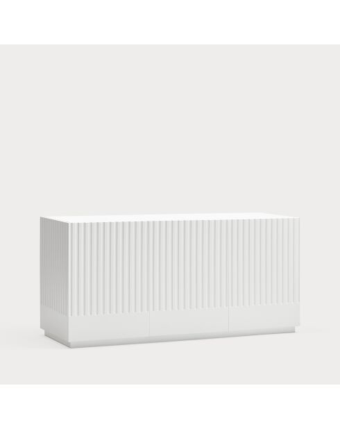 Buffet Doric 3 portes et 3 tiroirs blanc/crème - 150x46x70cm