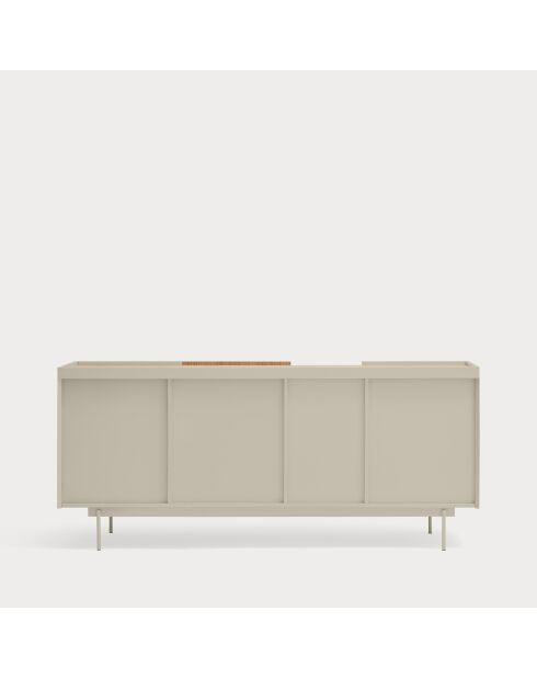 Buffet Otto 3 portes et 3 tiroirs sable et chêne - 180x45x78cm