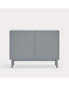 Cómoda Corvo con 7 cajones y 1 hornacina gris perla - 120x40x90cm