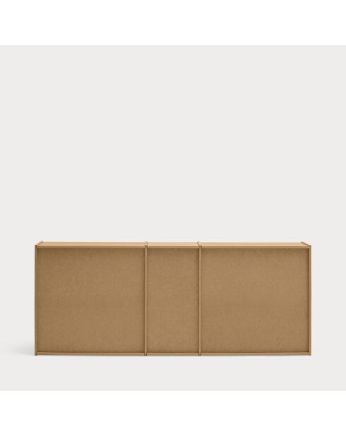 Buffet Wally en MDF naturel - 197x40x80cm