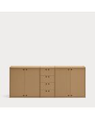 Buffet Wally en MDF naturel - 197x40x80cm