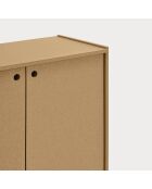 Buffet Wally en MDF naturel - 197x40x80cm