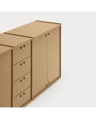 Buffet Wally en MDF naturel - 197x40x80cm
