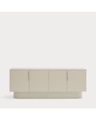 Buffet Totem 4 portes et 3 tiroirs sable - 200x52x77,5cm