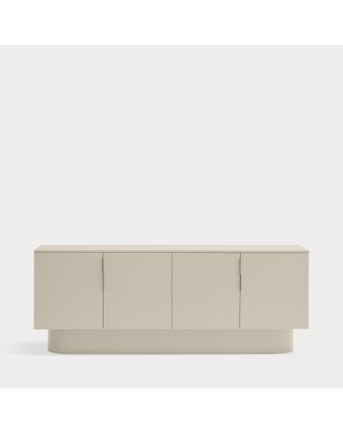Buffet Totem 4 portes et 3 tiroirs sable - 200x52x77,5cm
