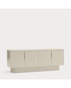 Buffet Totem 4 portes et 3 tiroirs sable - 200x52x77,5cm