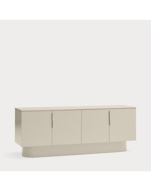 Buffet Totem 4 portes et 3 tiroirs sable - 200x52x77,5cm