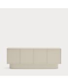 Buffet Totem 4 portes et 3 tiroirs sable - 200x52x77,5cm