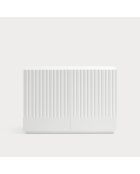 Commode Doric 2 portes et 2 tiroirs blanc/crème - 100,2x48x70cm