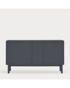 Credenza Corvo 1 anta e 3 cassetti grigio antracite - 136,8x40x76cm