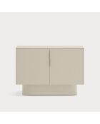 Commode Totem 2 portes sable - 110x47x80cm