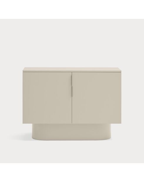 Commode Totem 2 portes sable - 110x47x80cm