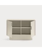 Commode Totem 2 portes sable - 110x47x80cm