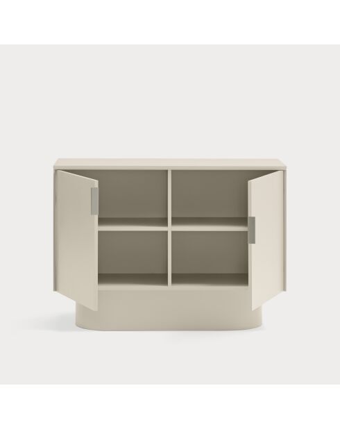 Commode Totem 2 portes sable - 110x47x80cm