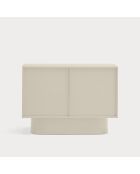 Commode Totem 2 portes sable - 110x47x80cm