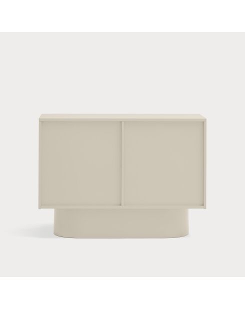Commode Totem 2 portes sable - 110x47x80cm