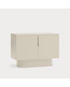 Commode Totem 2 portes sable - 110x47x80cm