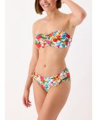 Top bikini a fascia bianco Donatella