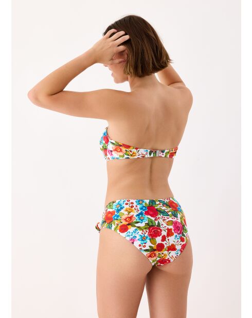 Top bikini a fascia bianco Donatella
