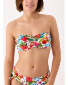 Top bikini a fascia bianco Donatella