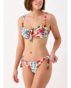 Donatella witte Balconnet-badpaktop met schelpsluiting